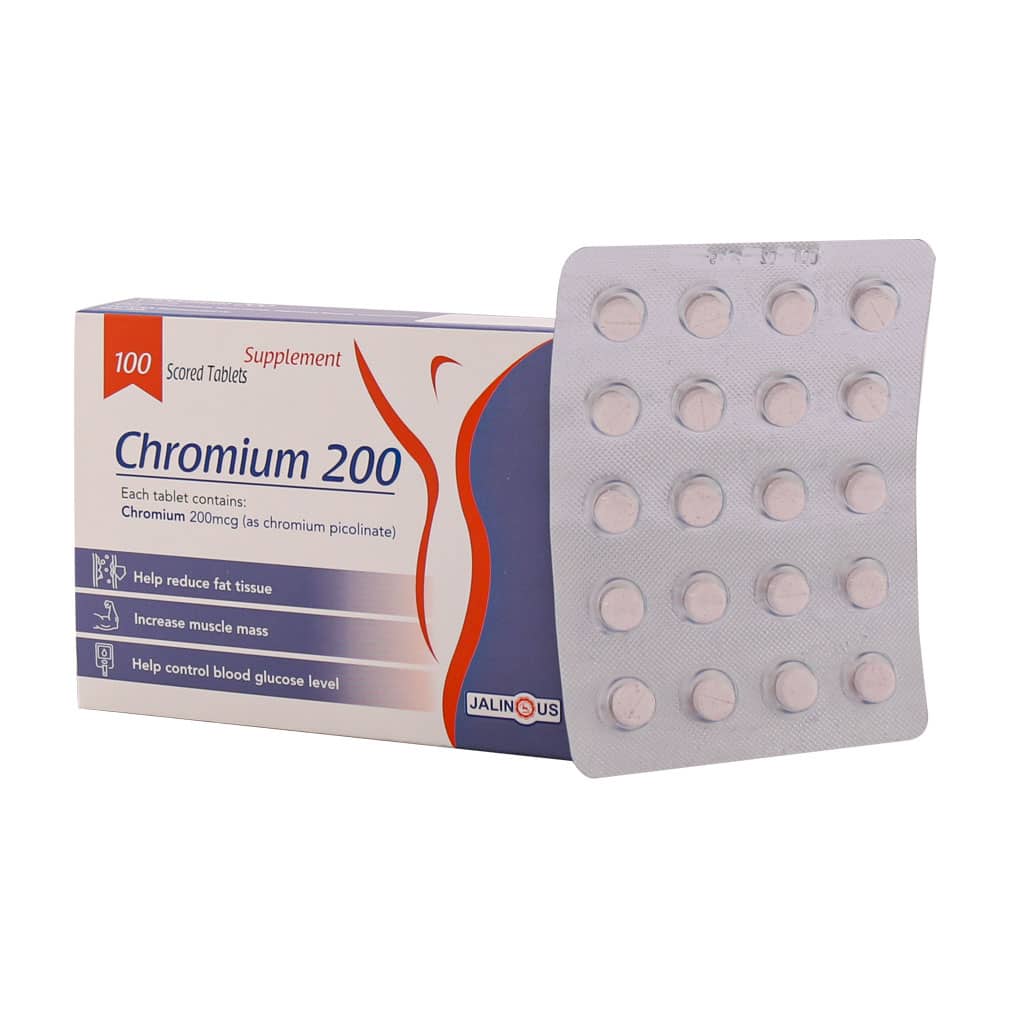 قرص کرومیوم 200 میکروگرم جالینوس 100 عدد قرص کرومیوم 200 میکروگرم جالینوس 100 عدد