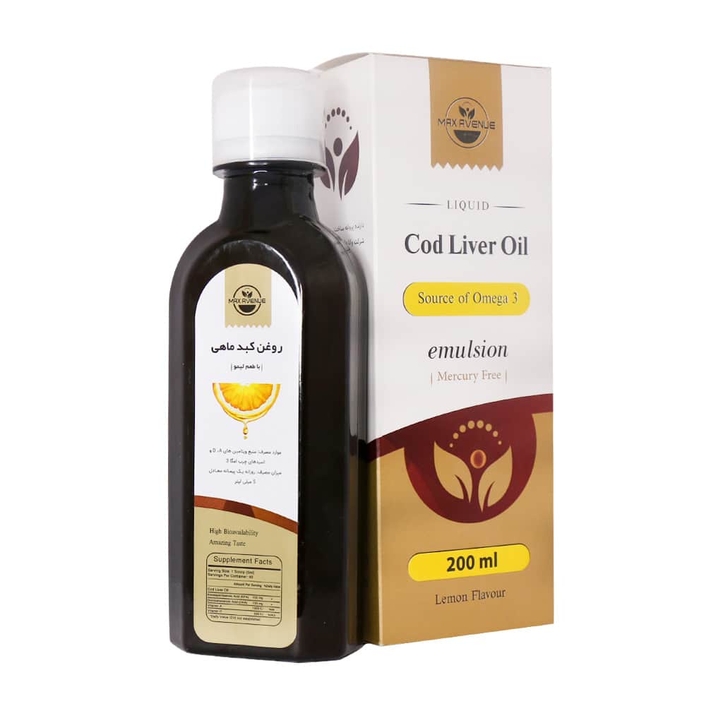 شربت روغن کبد ماهی مکس اونیو 200 میلی لیتر شربت روغن کبد ماهی مکس اونیو 200 میلی لیتر