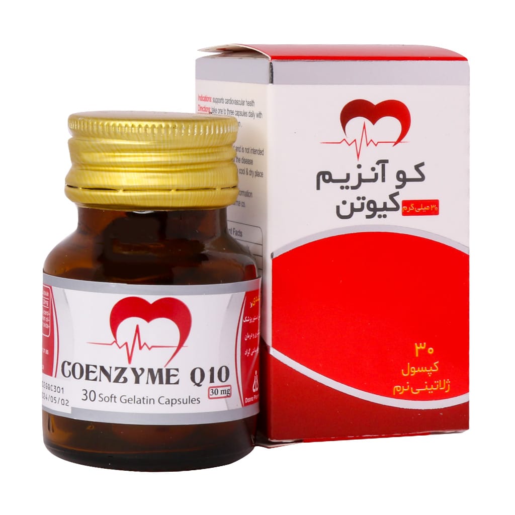 کپسول ژلاتینی کوآنزیم کیوتن 30 میلی گرم دانا 30 عدد کپسول ژلاتینی کوآنزیم کیوتن 30 میلی گرم دانا 30 عدد