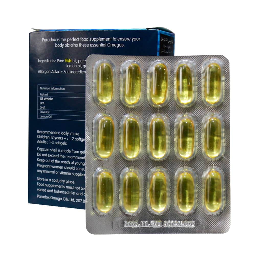 کپسول ژلاتینی امگا پارادوکس 30 عددی کپسول ژلاتینی امگا پارادوکس 30 عددی