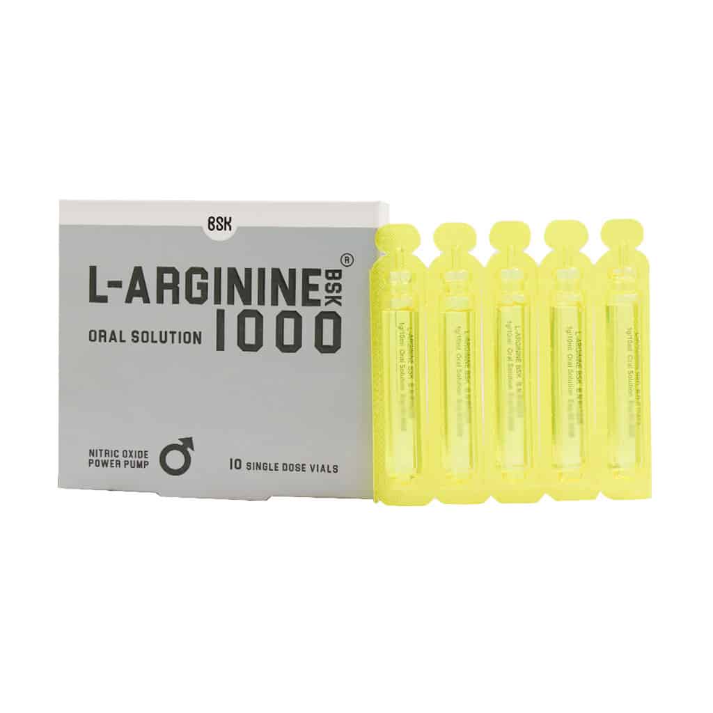 ویال ال آرژنین 1000 میلی گرم بی اس کی 10 عدد ویال ال آرژنین 1000 میلی گرم بی اس کی 10 عدد