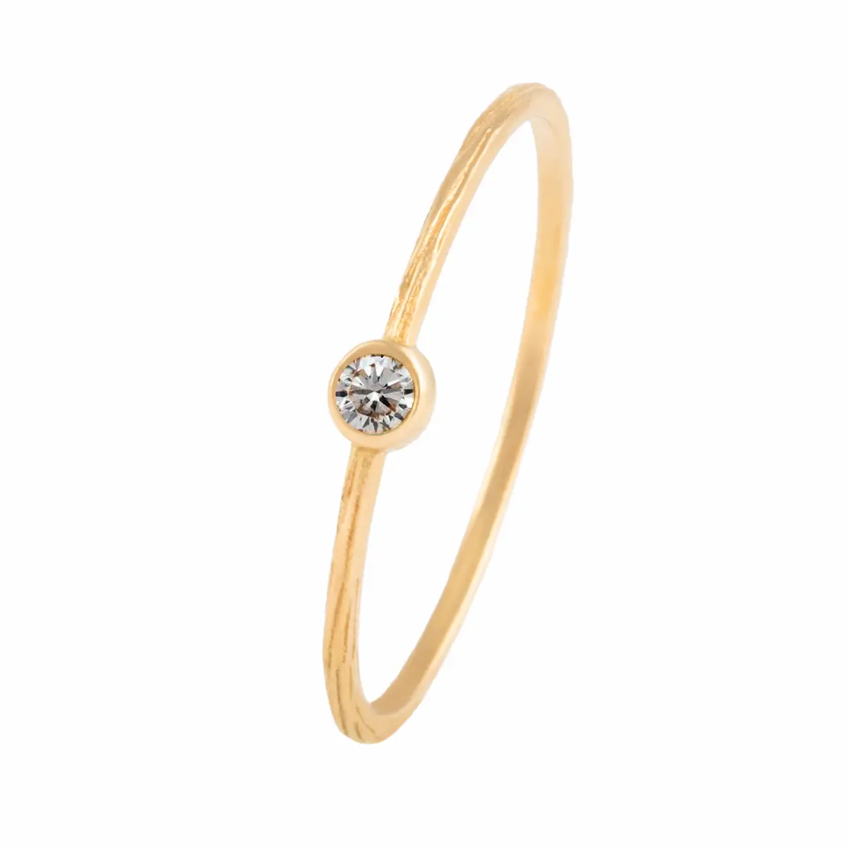 انگشتر طلای 18 عیار زنانه بان گالری مدل نگینی میلا انگشتر طلای 18 عیار زنانه بان گالری مدل نگینی میلا