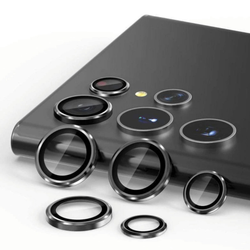 محافظ لنز دوربین شیشه ای اوجی مدل Crystal Shield مناسب برای گوشی موبایل سامسونگ Galaxy S22 Ultra