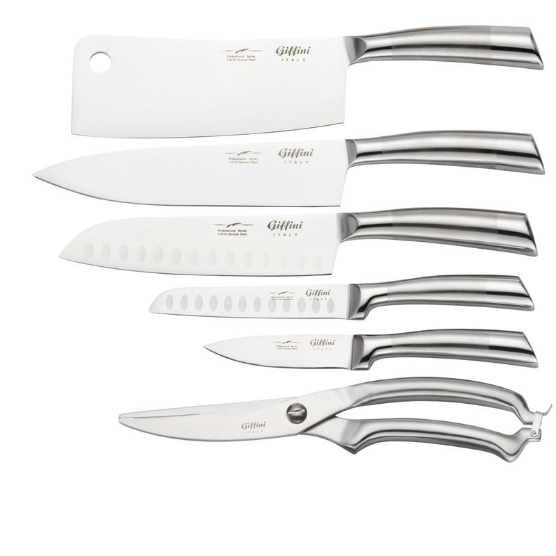 سرویس چاقو آشپزخانه 8 پارچه جی فی نی کد N.G.M.08 سرویس چاقو آشپزخانه 8 پارچه جی فی نی کد N.G.M.08