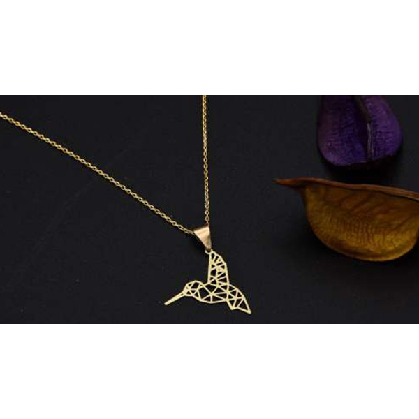 گردنبند طلا 18 عیار زنانه شمیم گلد گالری طرح پرنده کد 655M361 گردنبند طلا 18 عیار زنانه شمیم گلد گالری طرح پرنده کد 655M361