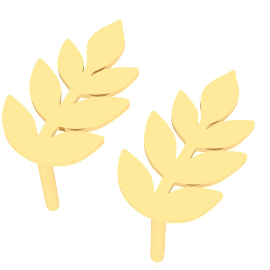 گوشواره طلا 18 عیار زنانه شمیم گلد گالری مدل برگ گوشواره طلا 18 عیار زنانه شمیم گلد گالری مدل برگ