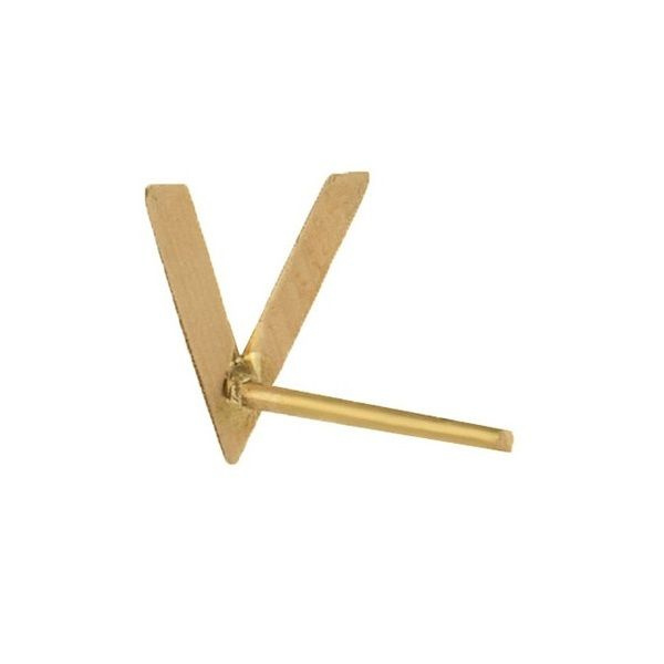 گوشواره طلا 18 عیار زنانه شمیم گلد گالری مدل وی گوشواره طلا 18 عیار زنانه شمیم گلد گالری مدل وی