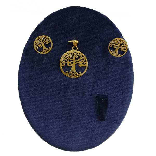 نیم ست طلا 18 عیار شمیم گلد گالری مدل M885 نیم ست طلا 18 عیار شمیم گلد گالری مدل M885