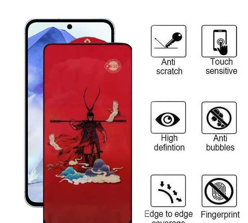 محافظ صفحه نمایش اپیکوی مدل Monkey King مناسب برای گوشی موبایل سامسونگ Galaxy S25 FE / A55 / A35 محافظ صفحه نمایش اپیکوی مدل Monkey King مناسب برای گوشی موبایل سامسونگ Galaxy S25 FE / A55 / A35
