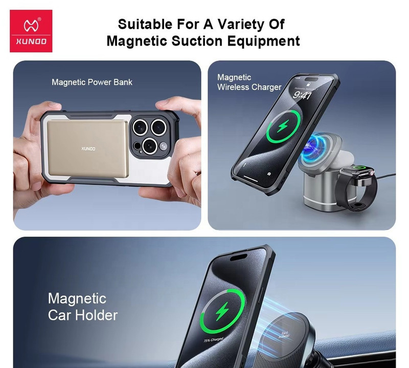 کاور اپیکوی مدل Xundd Rotating 360 Magnetic مناسب برای گوشی موبایل اپل iPhone 17 Pro Max کاور اپیکوی مدل Xundd Rotating 360 Magnetic مناسب برای گوشی موبایل اپل iPhone 17 Pro Max