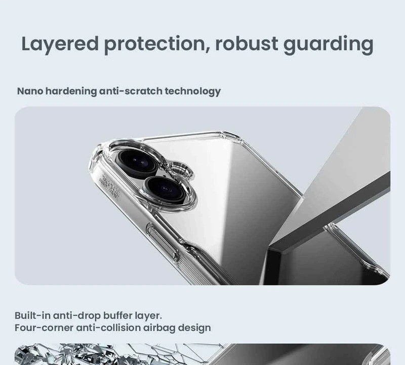 کاور نیلکین مدل Nature TPU Pro مناسب برای گوشی موبایل اپل iPhone 17 کاور نیلکین مدل Nature TPU Pro مناسب برای گوشی موبایل اپل iPhone 17