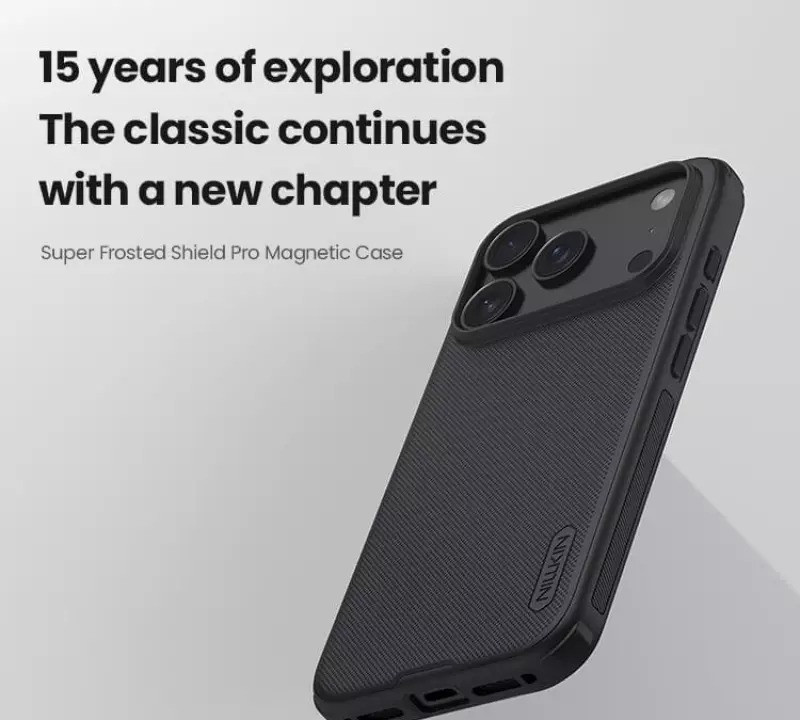 کاور نیلکین مدل Super Frosted Shield Pro Magnetic مناسب برای گوشی موبایل اپل iPhone 17 Pro