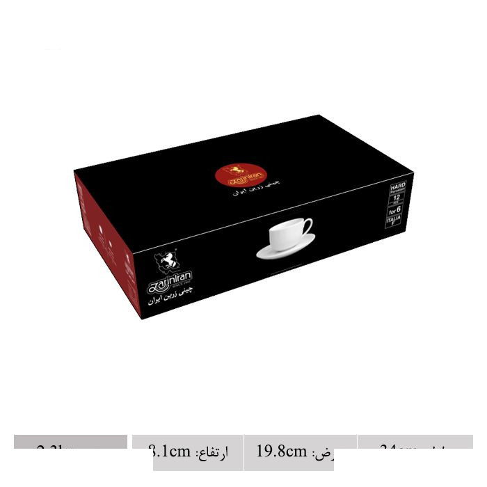 سرویس چای خوری 12 پارچه چینی زرین ایران سری ایتالیا اف مدل ریوا درجه عالی سرویس چای خوری 12 پارچه چینی زرین ایران سری ایتالیا اف مدل ریوا درجه عالی
