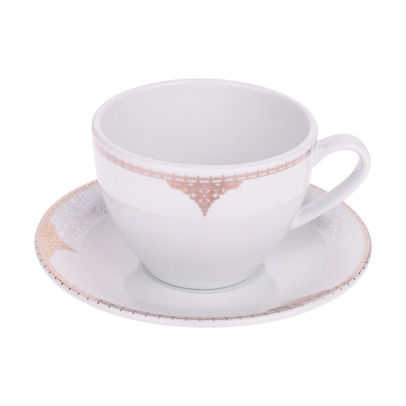 ست فنجان و نعلبکی 12 پارچه مقصود مدل دنیز