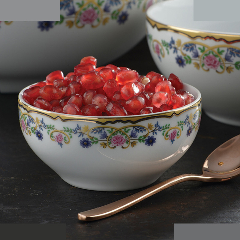 پیاله چینی زرین ایران مدل ایتالیا اف گلستان درجه یک بسته 13 عددی