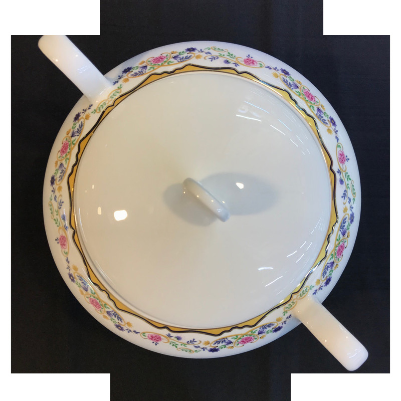 سوپ خوری چینی زرین ایران مدل ایتالیا اف کد 3650 گلستان درجه 3