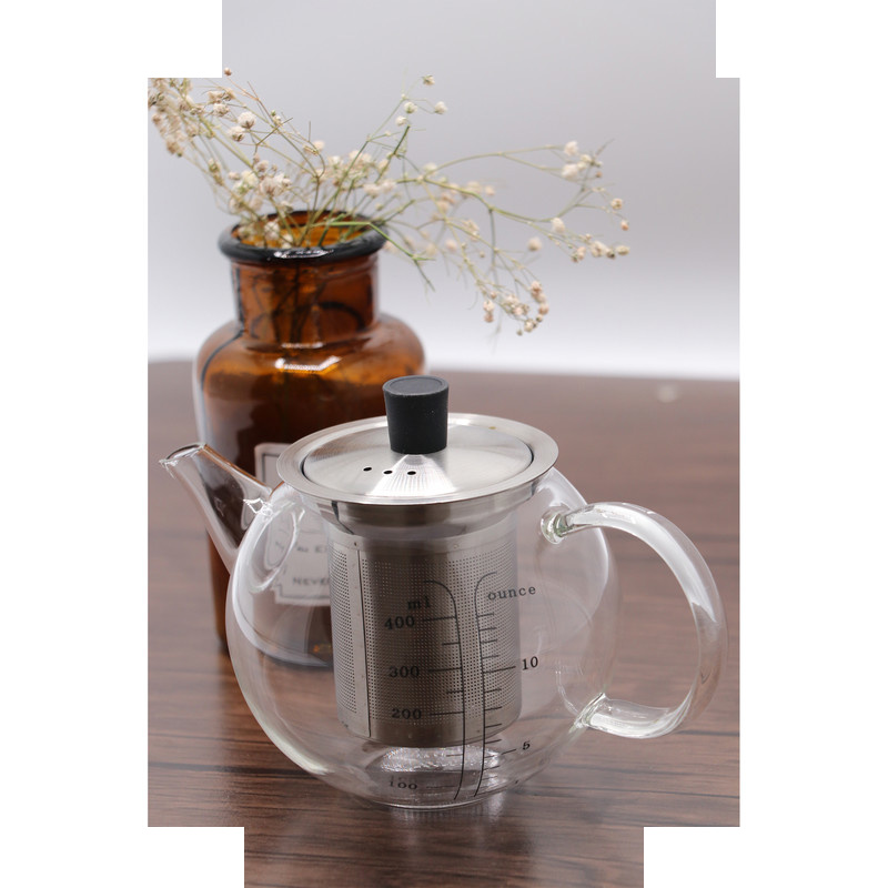 قوری در استیل بی.وی.کی مدل شفاف 400  کد 314313