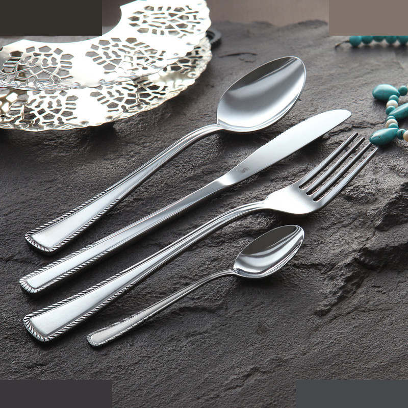 سرویس قاشق و چنگال 12 پارچه صنایع استیل ایران مدل مودنا کد 104