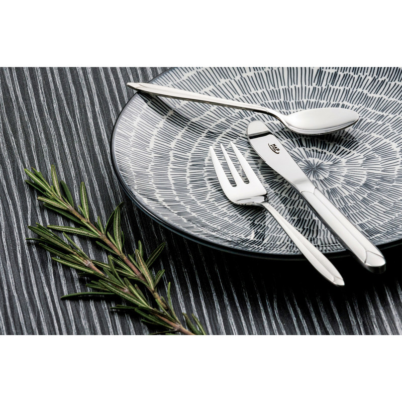 کارد و چنگال 12 پارچه ناب استیل مدل پالرمو مات