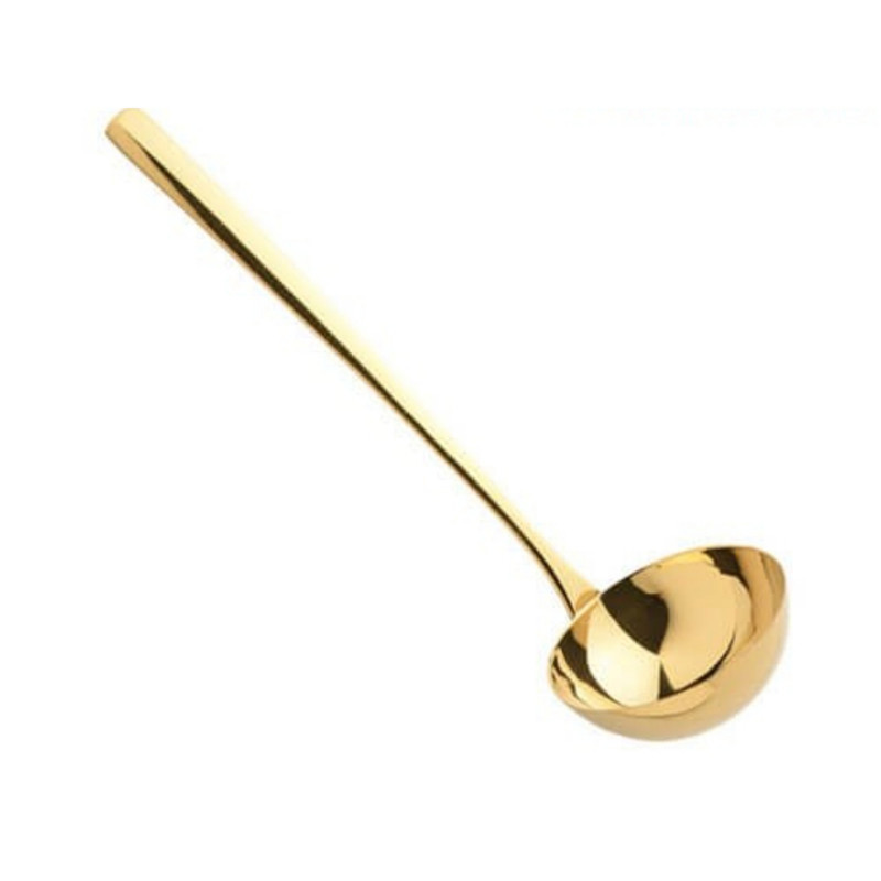 ست کفگیر و ملاقه 3 پارچه ناب استیل مدل فلورانس