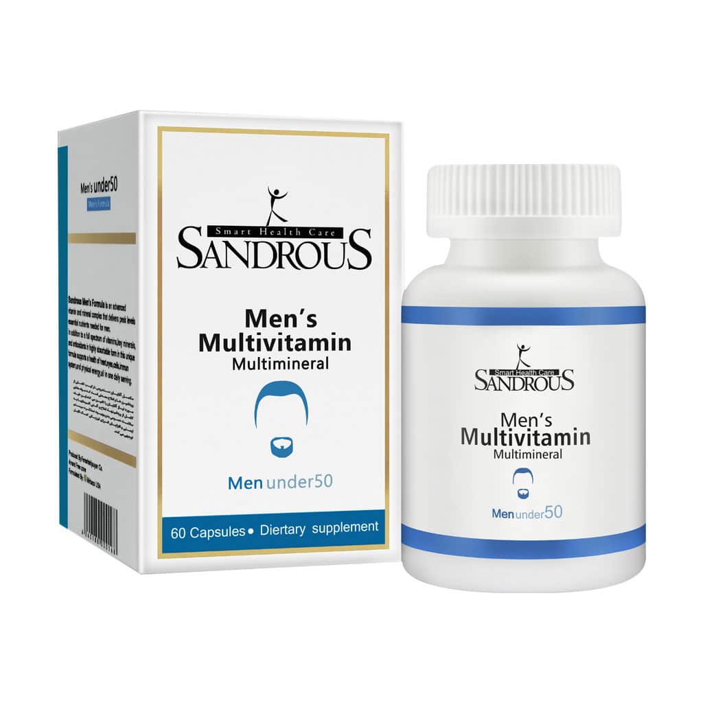 کپسول مولتی ویتامین مخصوص آقایان سندروس 60 عدد کپسول مولتی ویتامین مخصوص آقایان سندروس 60 عدد