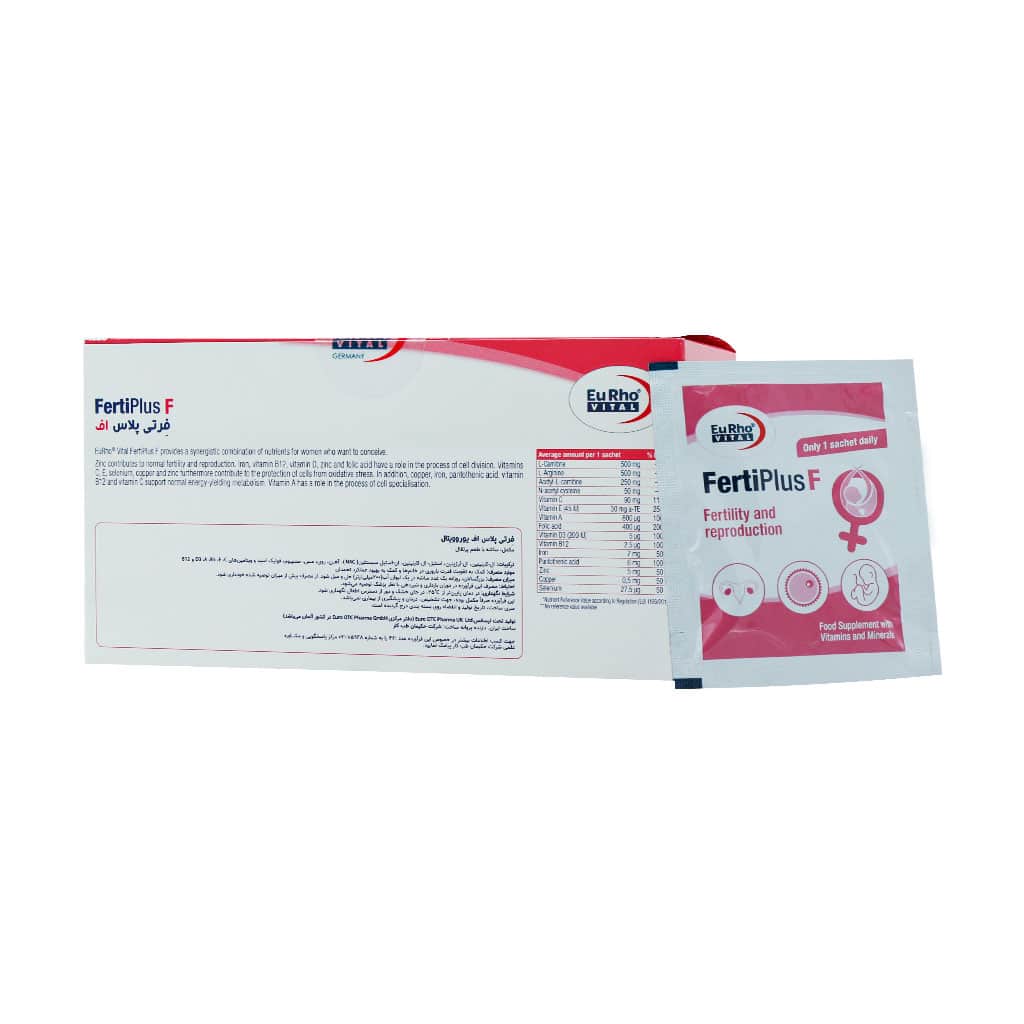 ساشه فرتی پلاس اف یوروویتال 30 عدد ساشه فرتی پلاس اف یوروویتال 30 عدد