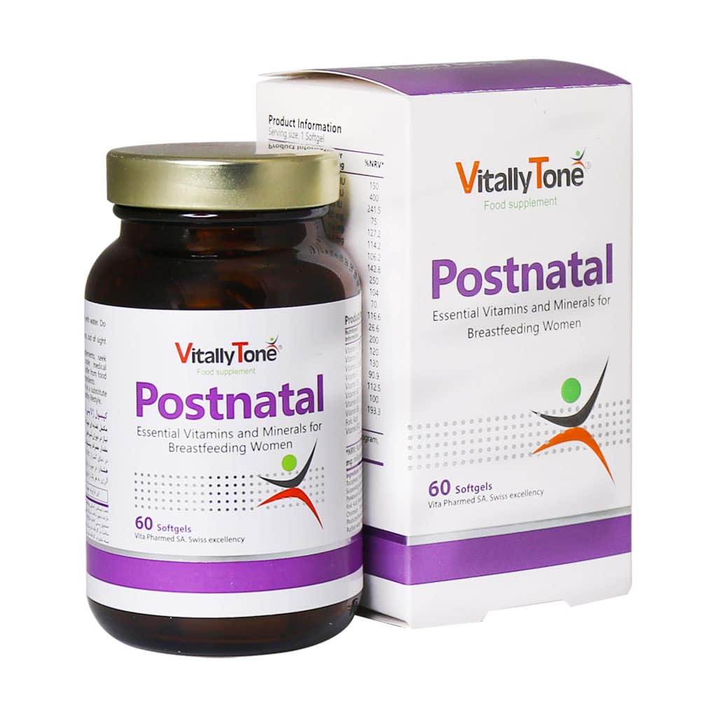 کپسول ژلاتینی نرم پست ناتال ویتالی تون 60 عدد کپسول ژلاتینی نرم پست ناتال ویتالی تون 60 عدد