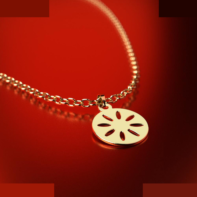 نیم ست طلا 18 عیار زنانه مدوپد مدل خورشید کد NA12158