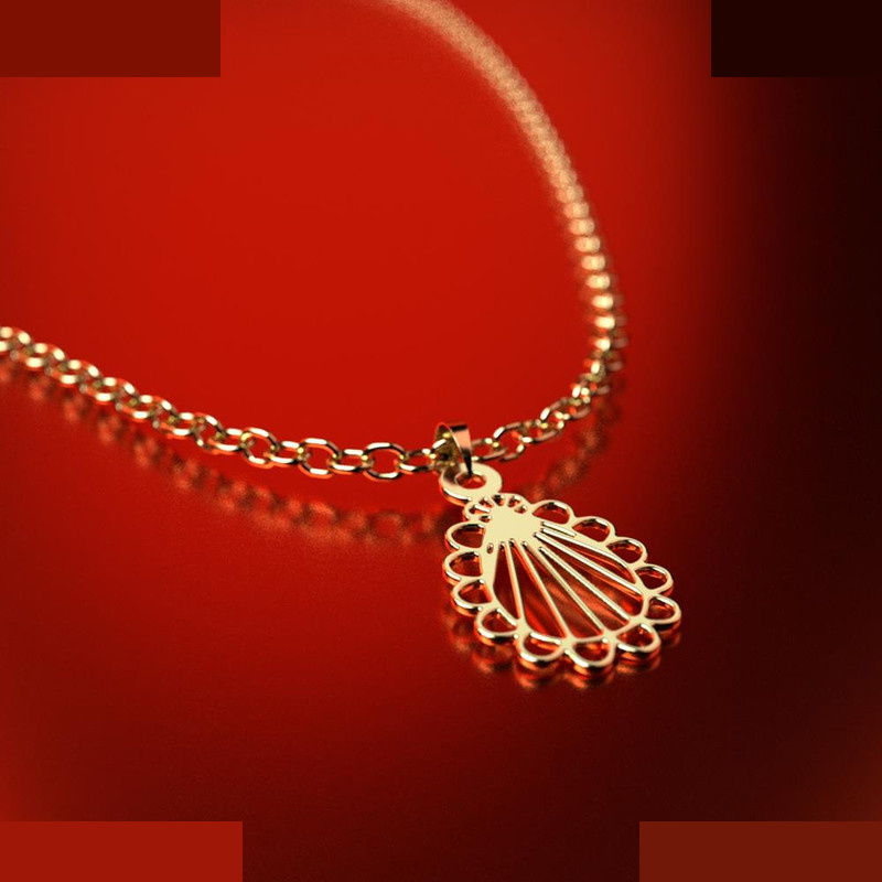 نیم ست طلا 18 عیار زنانه مدوپد مدل اسلیمی کد NA12210