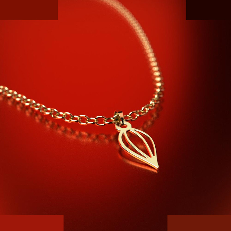 نیم ست طلا 18 عیار زنانه مدوپد مدل هندسی کد NA12307