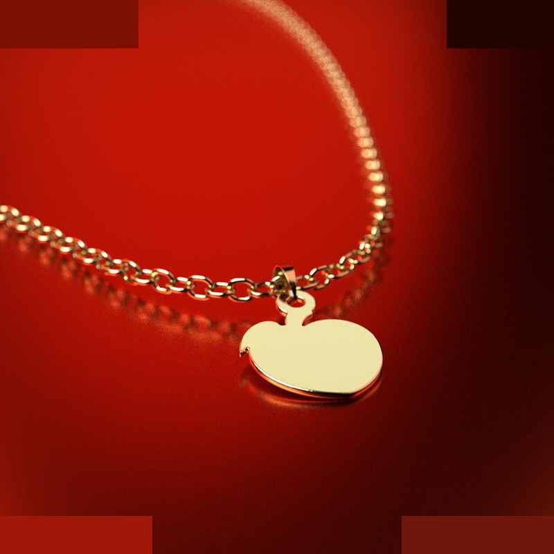 نیم ست طلا 18 عیار زنانه مدوپد مدل هلو کد NA12309