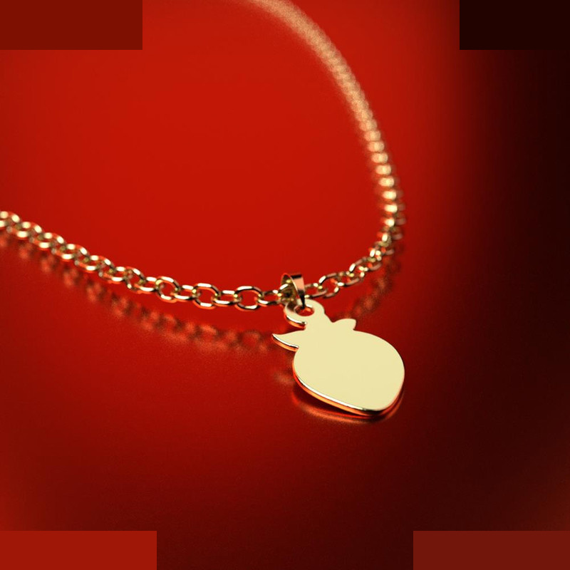 نیم ست طلا 18 عیار زنانه مدوپد مدل توت فرنگی کد NA12311