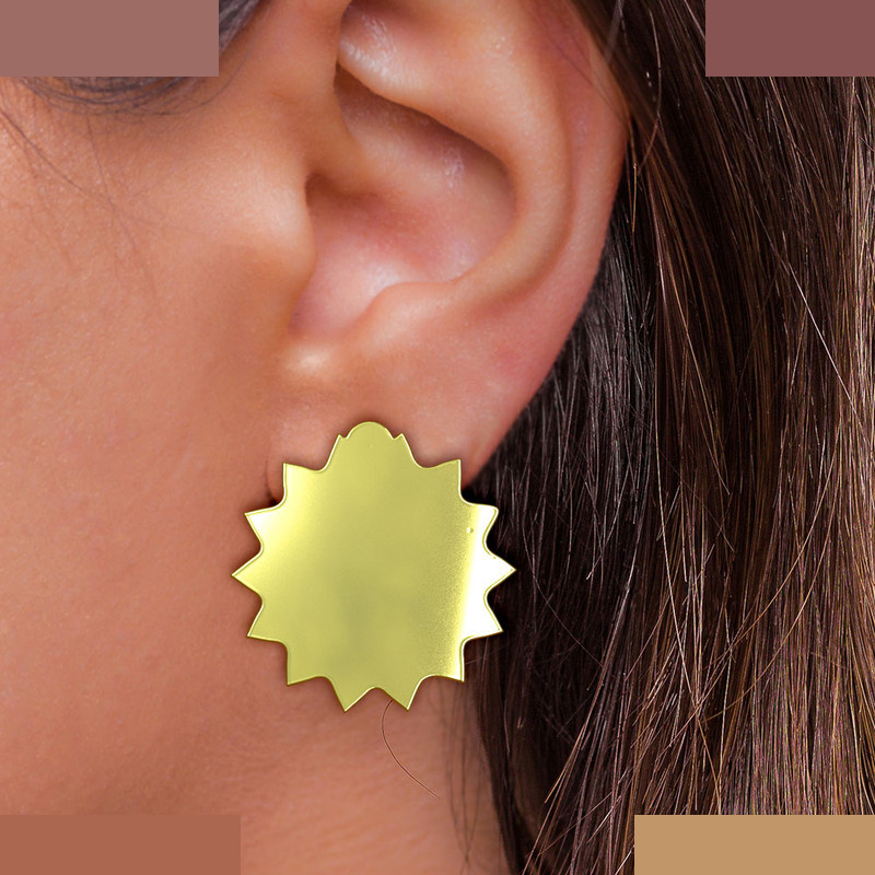 نیم ست طلا 18 عیار زنانه مدوپد مدل ستاره کد NA15631