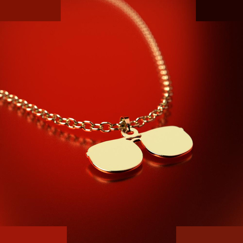 نیم ست طلا 18 عیار زنانه مدوپد مدل عینک کد NA17318