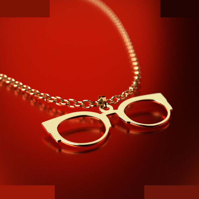 نیم ست طلا 18 عیار زنانه مدوپد مدل عینک کد NA17341