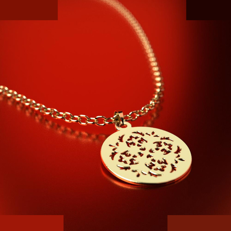 نیم ست طلا 18 عیار زنانه مدوپد مدل دایره کد NA10721