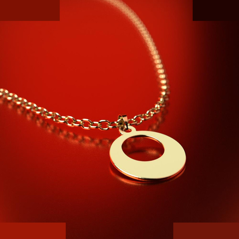 نیم ست طلا 18 عیار زنانه مدوپد مدل دایره کد NA10758