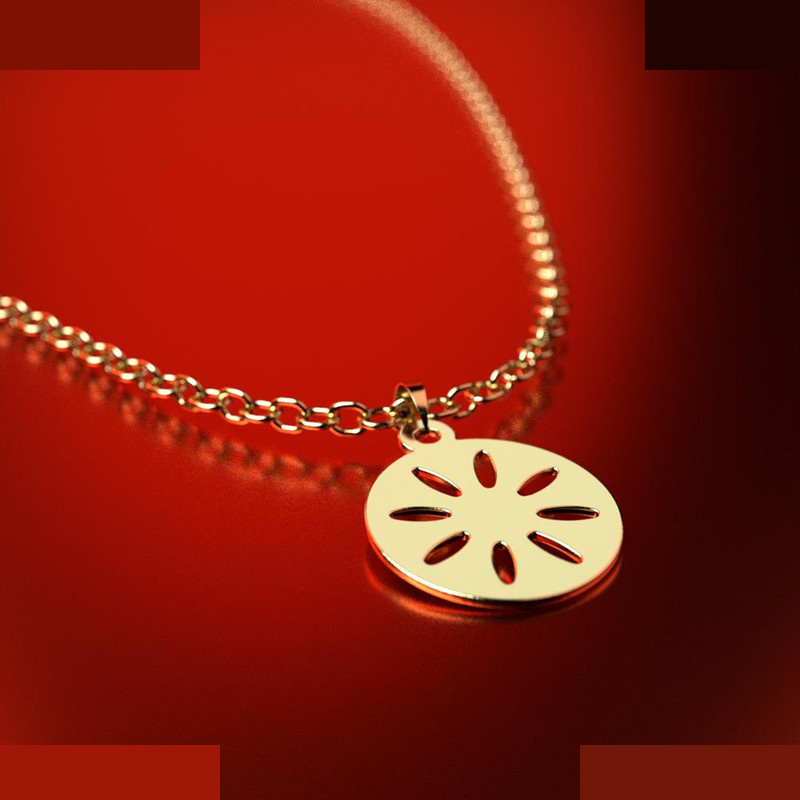 نیم ست طلا 18 عیار زنانه مدوپد مدل دایره کد NA10759