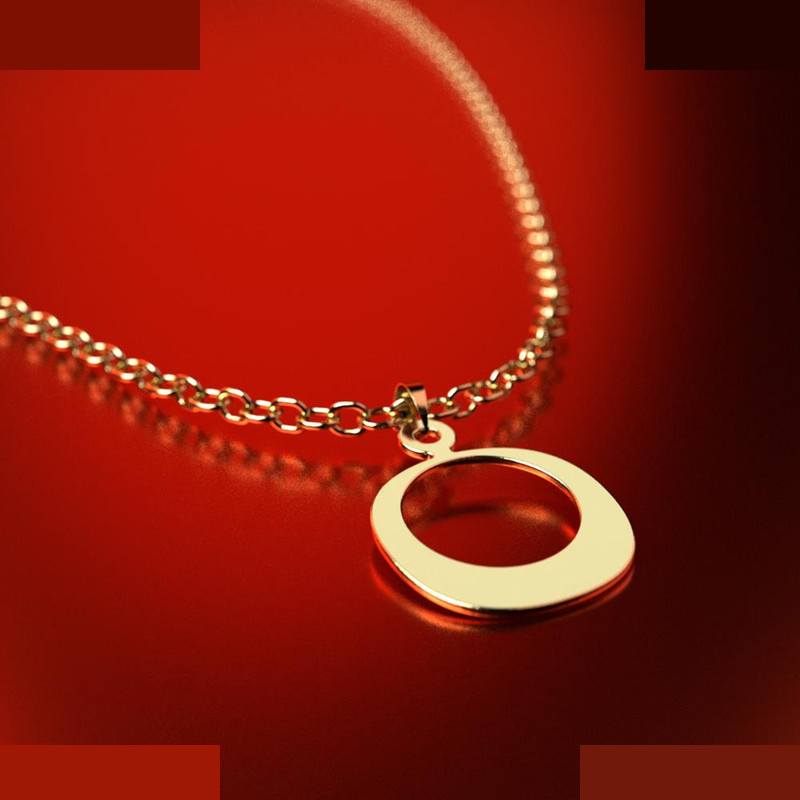 نیم ست طلا 18 عیار زنانه مدوپد مدل دایره کد NA10949