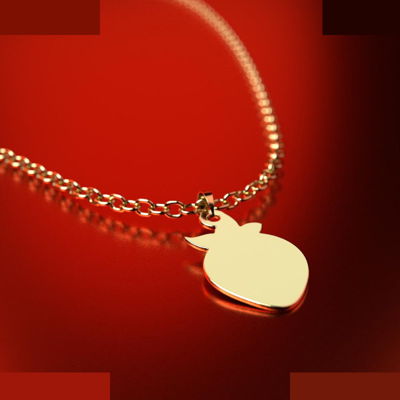 نیم ست طلا 18 عیار زنانه مدوپد مدل توت فرنگی کد NA10964