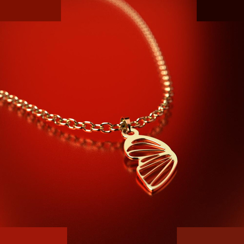 نیم ست طلا 18 عیار زنانه مدوپد مدل بال پروانه کد NA11092