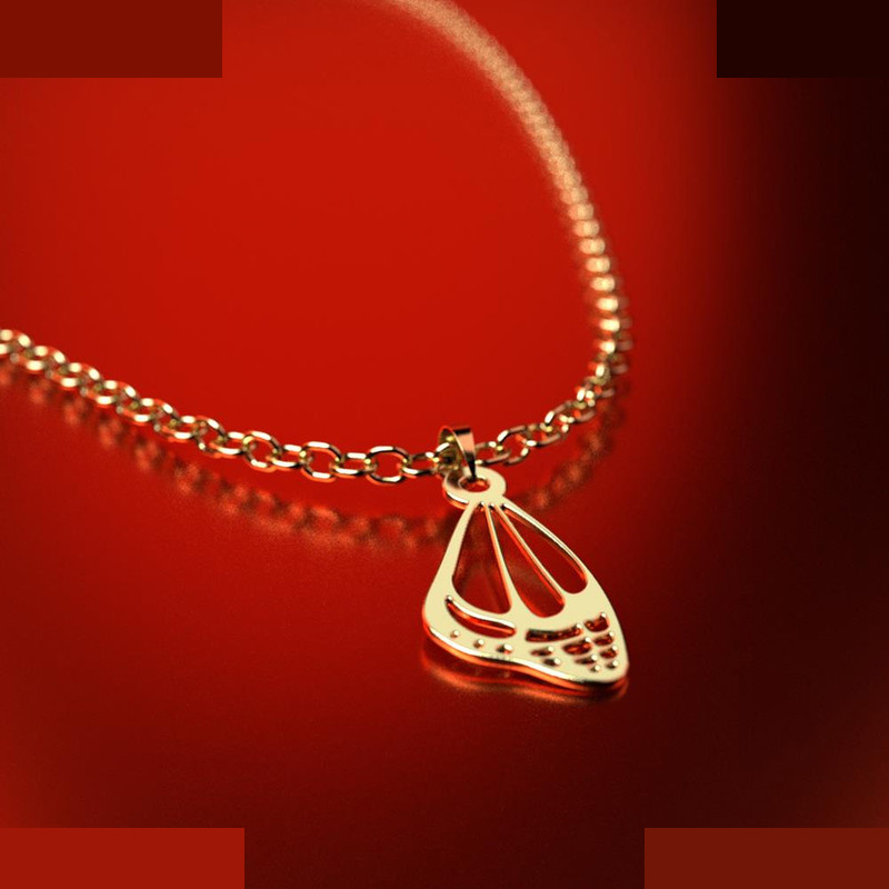 نیم ست طلا 18 عیار زنانه مدوپد مدل بال پروانه کد NA11133