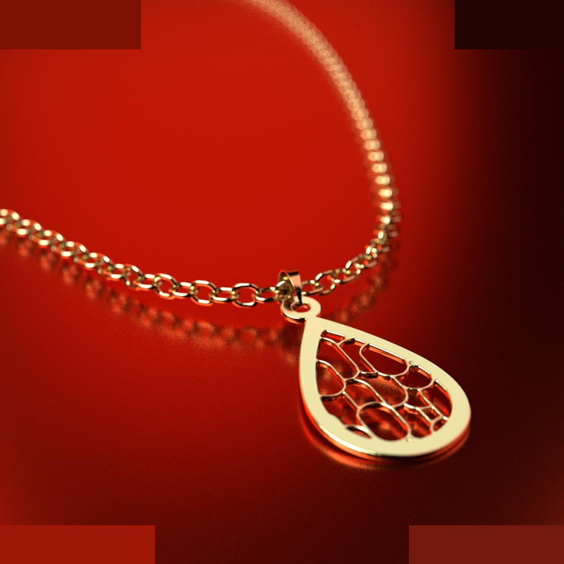 نیم ست طلا 18 عیار زنانه مدوپد مدل اشک کد NA11229