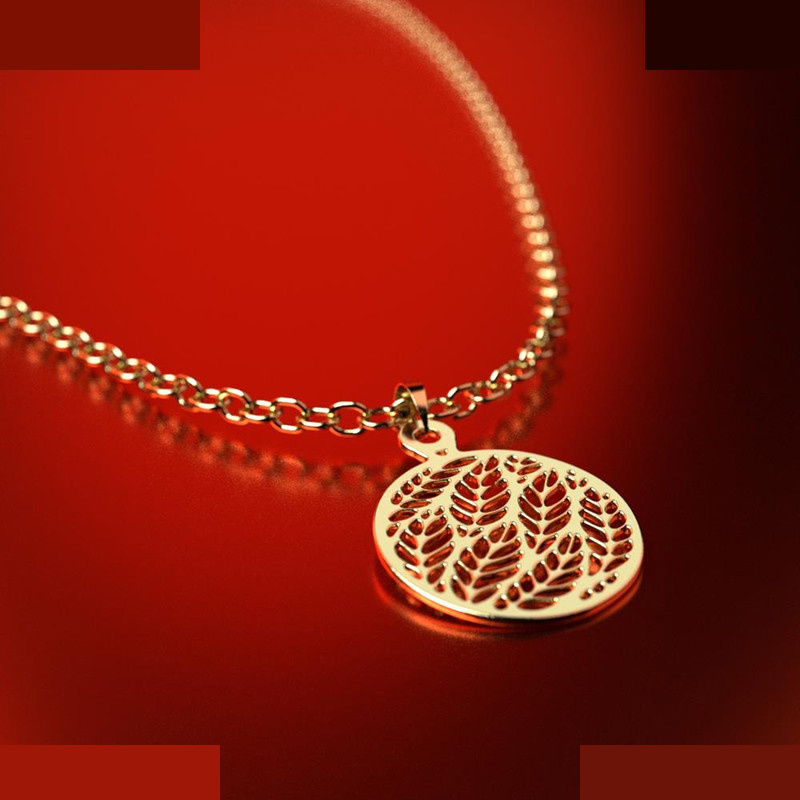 نیم ست طلا 18 عیار زنانه مدوپد مدل دایره کد NA11402