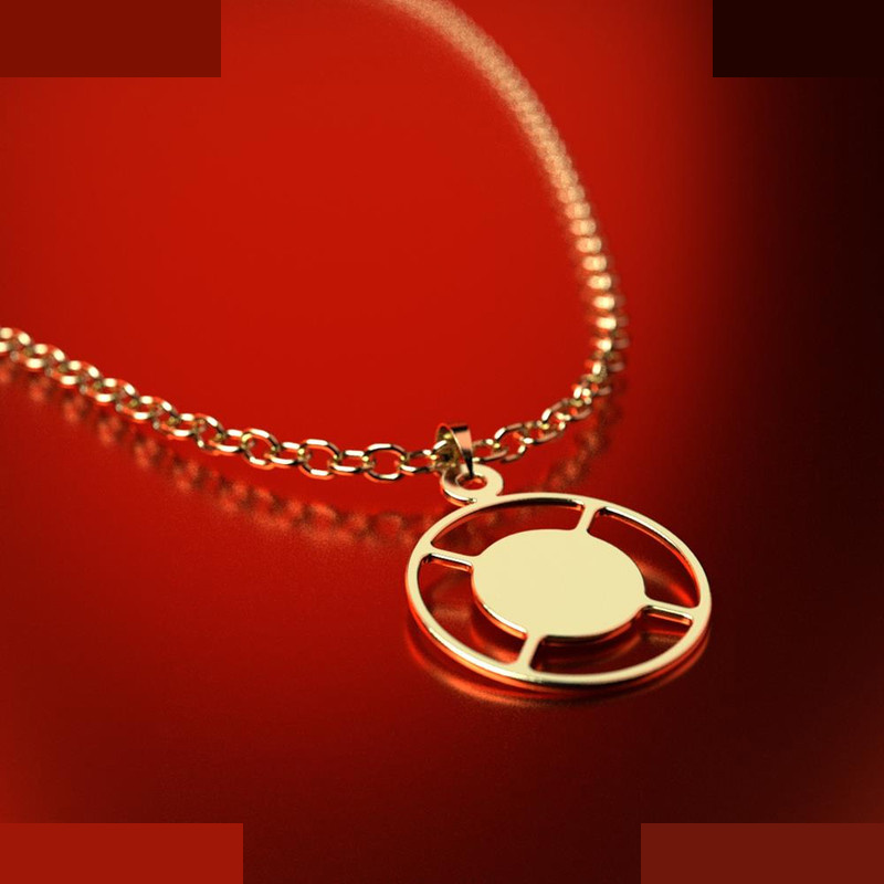 نیم ست طلا 18 عیار زنانه مدوپد مدل دایره کد NA11429