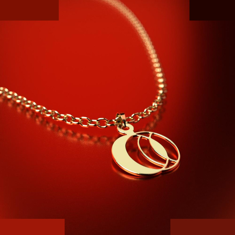 نیم ست طلا 18 عیار زنانه مدوپد مدل هندسی کد NA11482