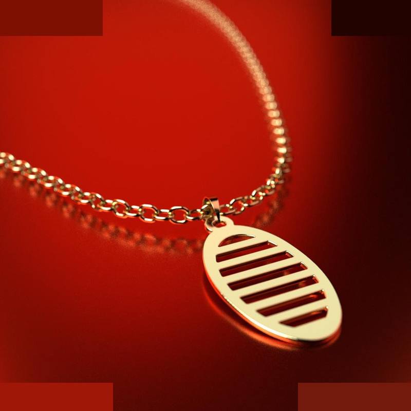 نیم ست طلا 18 عیار زنانه مدوپد مدل بیضی کد NA11488