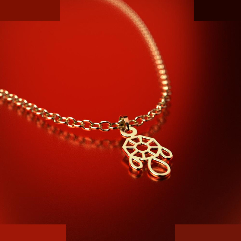 نیم ست طلا 18 عیار زنانه مدوپد مدل هندسی کد NA11501