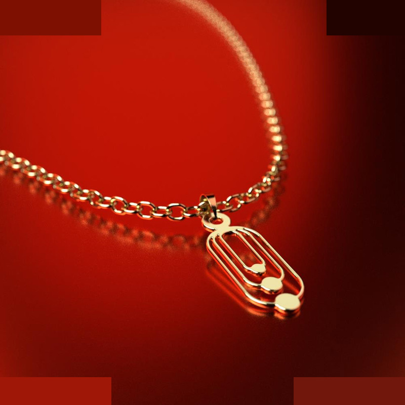 نیم ست طلا 18 عیار زنانه مدوپد مدل هندسی کد NA11505