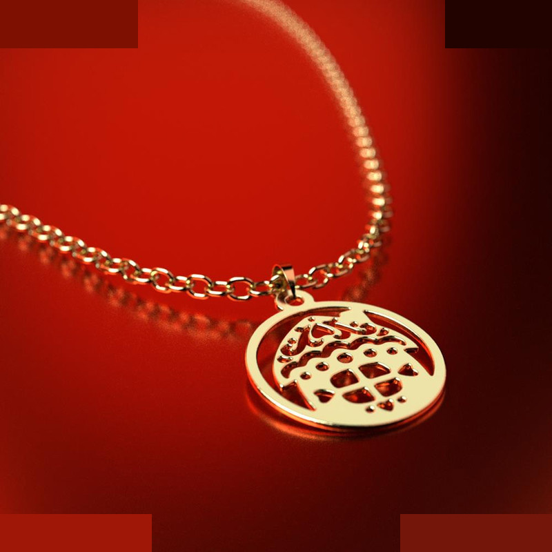 نیم ست طلا 18 عیار زنانه مدوپد مدل خانه کد NA11532